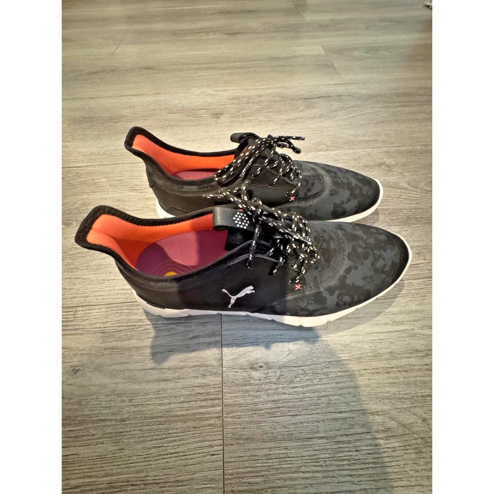 New Puma Golf Ladies IGNITE FASTEN8 Shoes Black /Coral/Silver/High Rise 9 Medium - Picture 3 of 9